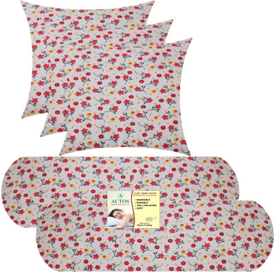 ACTOS Microfibre Solid Bolster Pack of 5(Multicolor)