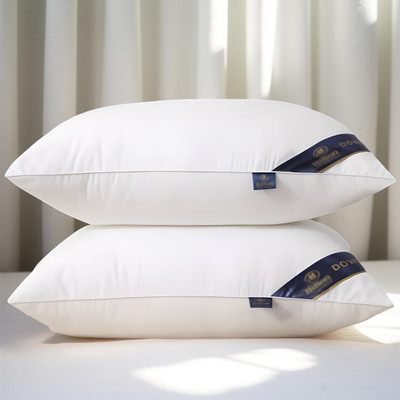 CIEZAR Microfibre Solid Sleeping Pillow Pack of 2(White)