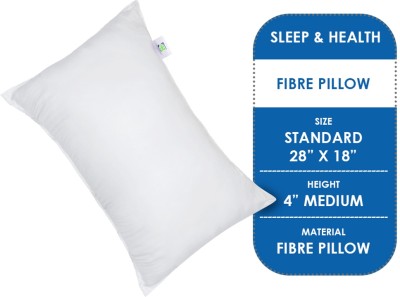 sleepandhealth Fibre Microfibre Geometric Orthopaedic Pillow Pack of 1(White)