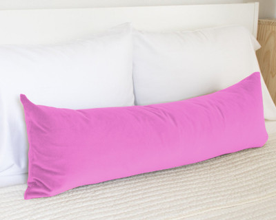 softlyf Microfibre Body Pillow Pack of 1 Solid(Pink)