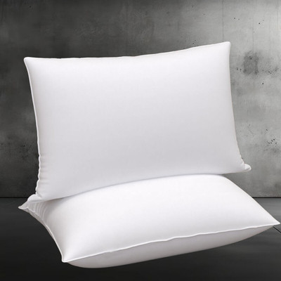 brightjex Microfibre Solid Sleeping Pillow Pack of 2(White)