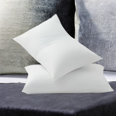 GUNVAR INDIA PRIVATE LIMITED LUXURY Polyester Fibre Solid Sleeping Pillow Pack of 2(White)