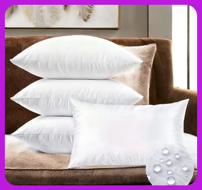 Urmila Creation Microfibre Sleeping Pillow Pack of 4 Solid LUXURY(White)