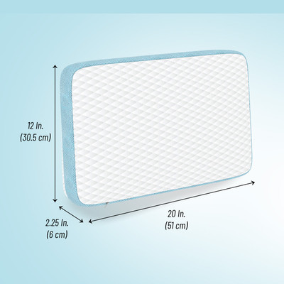 Flipkart SmartBuy Memory Foam Solid Orthopaedic Pillow Pack of 1(Blue)