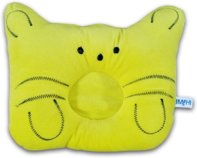 IMPHI Cat Series Microfibre Toons & Characters Baby Pillow Pack of 1(Yellow)