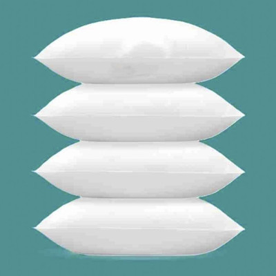 Urmila Creation LUXURY Polyester Fibre Abstract Sleeping Pillow Pack of 4(White)