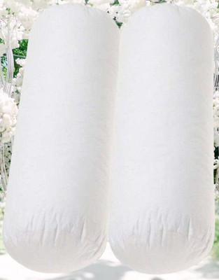 KIXTA Microfibre Bolster Pack of 2 Solid(White)
