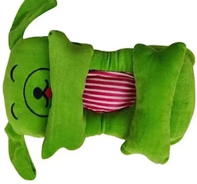 osm india Soft Microfibre Animals Baby Pillow Pack of 1(Green)