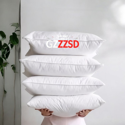 GZZZSD Microfibre Sleeping Pillow Pack of 4 Solid(White)