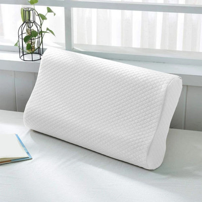 MSKS Memory Foam Geometric Orthopaedic Pillow Pack of 1(White)