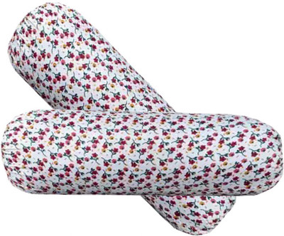 PALVIT Microfibre Abstract Bolster Pack of 2(Multicolor)