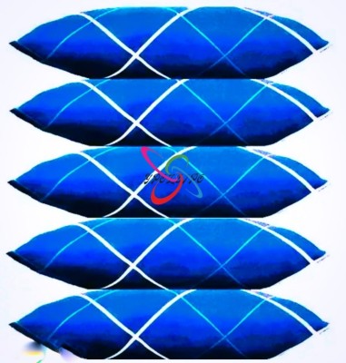 GUNVAR INDIA PRIVATE LIMITED LUXURY Polyester Fibre Solid Sleeping Pillow Pack of 5(Blue)