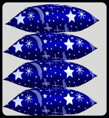 RUSHABH ENTERPRISE Blue Print Polyester Fibre Abstract Sleeping Pillow Pack of 1(Blue)