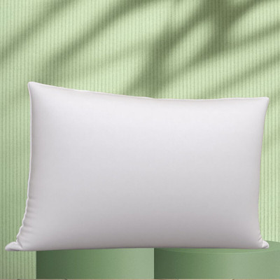 brightjex Microfibre Solid Sleeping Pillow Pack of 1(White)
