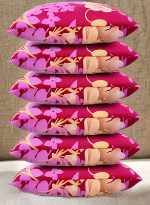 Urmila Creation Microfibre Sleeping Pillow Pack of 6 Solid LUXURY(Pink)
