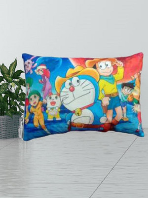Nkk Pnp Microfibre Sleeping Pillow Pack of 1 Toons & Characters Baby Pillow(Blue-Doremon)