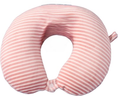 Rehab pro Cotton Solid Travel Pillow Pack of 1(Pink Shade)