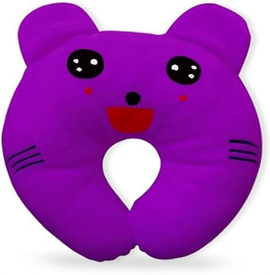 Little Miracles Polyester Fibre Animals Baby Pillow Pack of 1(Purple)
