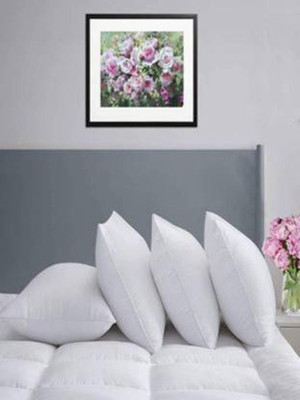 ROYALREOX Microfibre Sleeping Pillow Pack of 4 Solid(White)