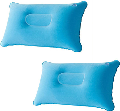 GUJISH Modern Air Stripes Travel Pillow Pack of 2(Sky Blue)