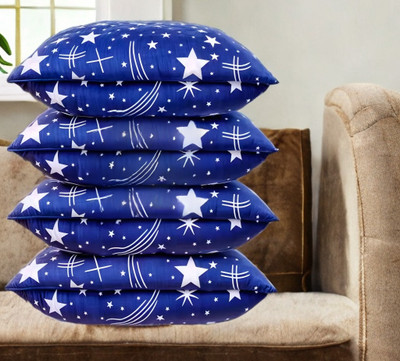 YPOLOIPO Polyester Fibre Sleeping Pillow Pack of 4 Solid LUXURY(Blue)