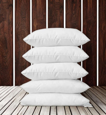 CATHROL Cotton Sleeping Pillow Pack of 5 Solid 5 Pillows(White)