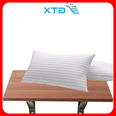 GTX Microfibre Stripes Sleeping Pillow Pack of 2(White)