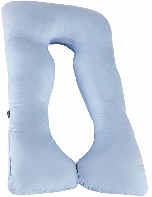 Adore Microfibre Solid Pregnancy Pillow Pack of 1(Blue)