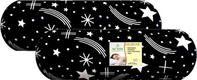 ACTOS Microfibre Geometric Bolster Pack of 2(Black5)