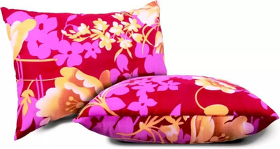 PALVIT Microfibre Abstract Sleeping Pillow Pack of 2(Gold)