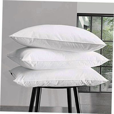DONDA Microfibre Solid Sleeping Pillow Pack of 3(White)