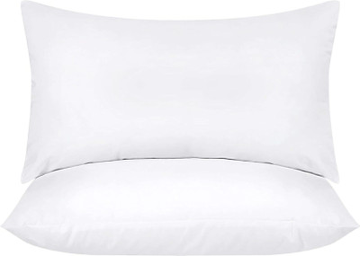STOMIA Microfibre Sleeping Pillow Pack of 2 Solid(White)