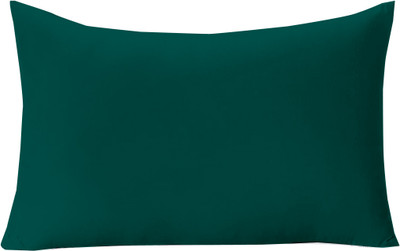 Divine Casa Polyester Fibre Solid Travel Pillow Pack of 1(Teal Green)