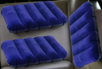 GLAMAXY Air Travel Pillow Pack of 4 Solid(Multicolor)