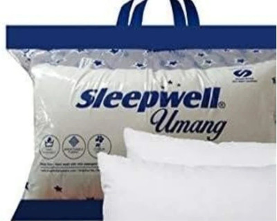 Sleepwell Microfibre Sleeping Pillow Pack of 2 Solid(White)