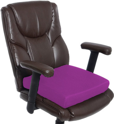 Soo Jaoo Chair Pad Foam Solid Chair Pad Pack of 1(Purple)
