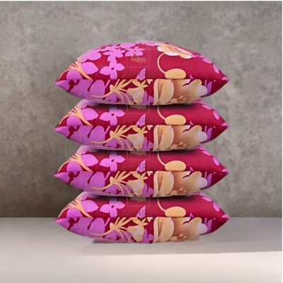 CATHROL 004 Microfibre Abstract Sleeping Pillow Pack of 4(Pink)