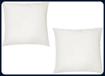 RACCOON Microfibre Solid Cushion Pack of 1(Blue)