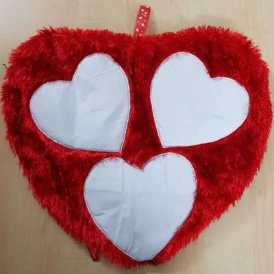 ARTFUSIONPRINTS Cotton Cushion Pack of 1 Solid l(Red, White)