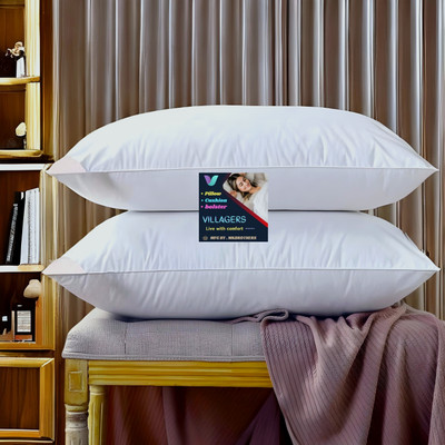 Tecsun LUXURY Microfibre Abstract Sleeping Pillow Pack of 2(White)