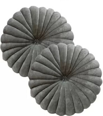 smake Microfibre Solid Cushion Pack of 1(Grey)