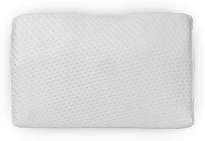 SOPORE Memory Foam Abstract Orthopaedic Pillow Pack of 1(White, Grey)