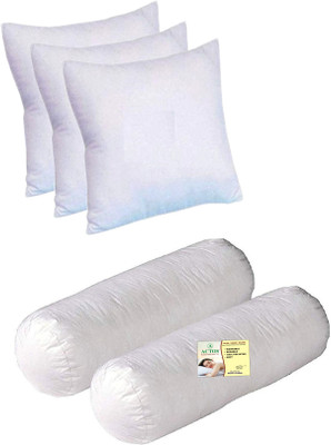 ACTOS Microfibre Solid Bolster Pack of 5(White3)