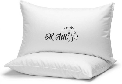 ERANC LUXURY Cotton Solid Sleeping Pillow Pack of 2(White)