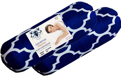 SANJU BROTHER LUXORY Microfibre Solid Bolster Pack of 2(JALAR B2)