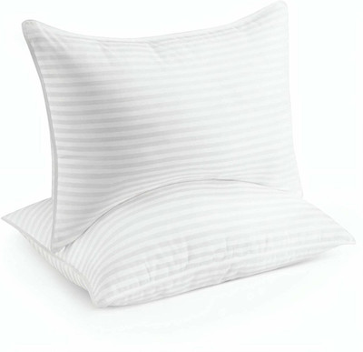 Changers Microfibre Sleeping Pillow Pack of 2 Solid(White)