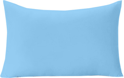 Divine Casa Polyester Fibre Solid Travel Pillow Pack of 1(Corydalis Blue)