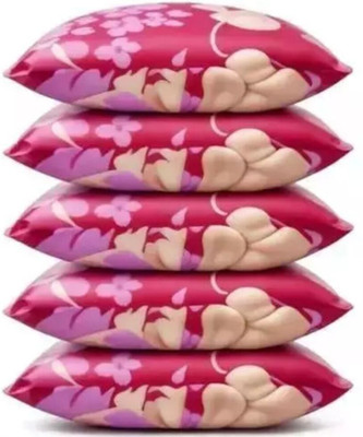Urmila Creation Polyester Fibre Sleeping Pillow Pack of 5 Solid LUXURY(Pink)