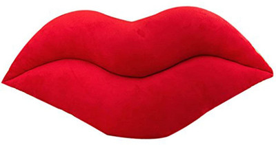 Synlark Pillow Microfibre Solid Cushion Pack of 1(Red)