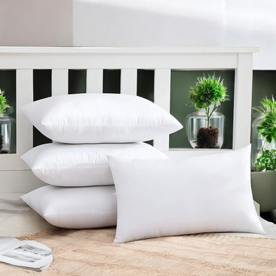 GZZZSD Memory Foam Solid Sleeping Pillow Pack of 4(White)